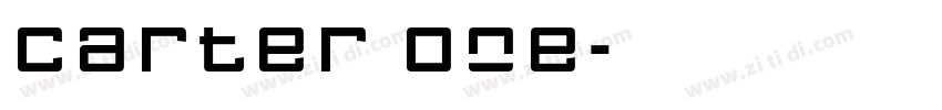 Carter One字体转换